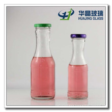 200ml Juice Glass Bottle Beverage Glass Bottle with Tin Lid